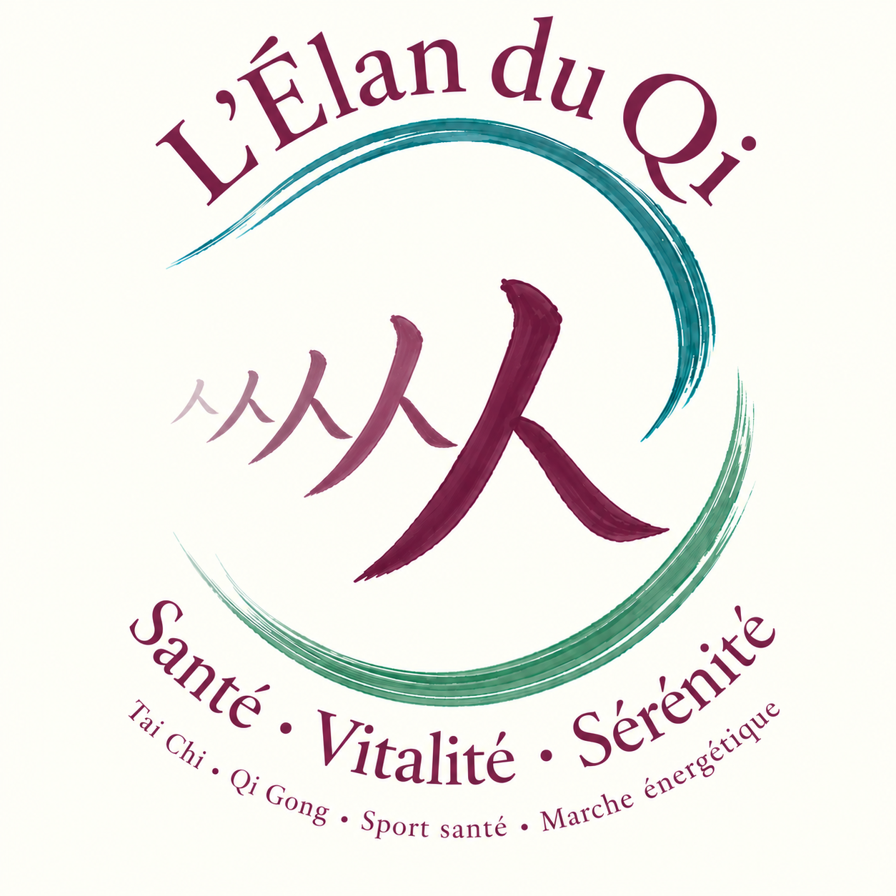 Logo de L’Élan du Qi, association au Mesnil-le-Roi dans les Yvelines